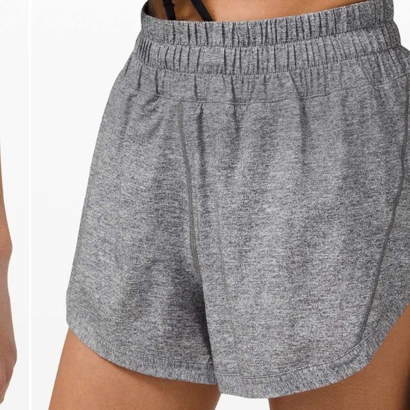 lululemon athletica Pants - Lululemon Tracker Shorts in Heathered Grey Size 6